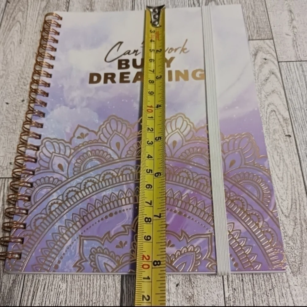Purple Spiral bound lined Notebook